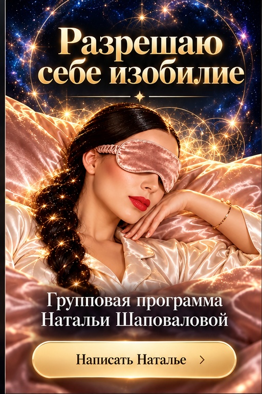 Разрешаю себе изобилие. Групповая программа Натальи Шаповаловой